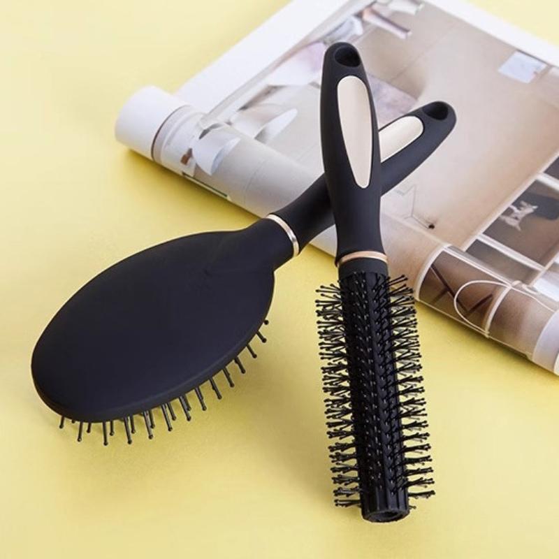 Round Massage Hairbrush Comb Professional Salon Straight Smooth Paddle Hair Brush Suit For All Hair Type Hairbrush Styling Comb
