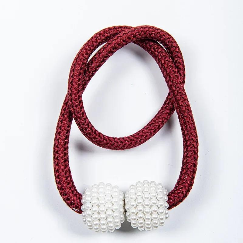 Новые магнитные зажимы для штор Pearl, держатели для штор, зажимы для пряжек, подвесные шарообразные пряжки, аксессуары для декора штор