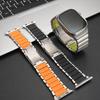 Титановый силиконовый ремешок для Apple Watch Ultra 3 2 49 мм Серии 11 10 46 мм Роскошный браслет для iwatch 9 8 7 6 5 SE 45 мм 44 мм Ремешок