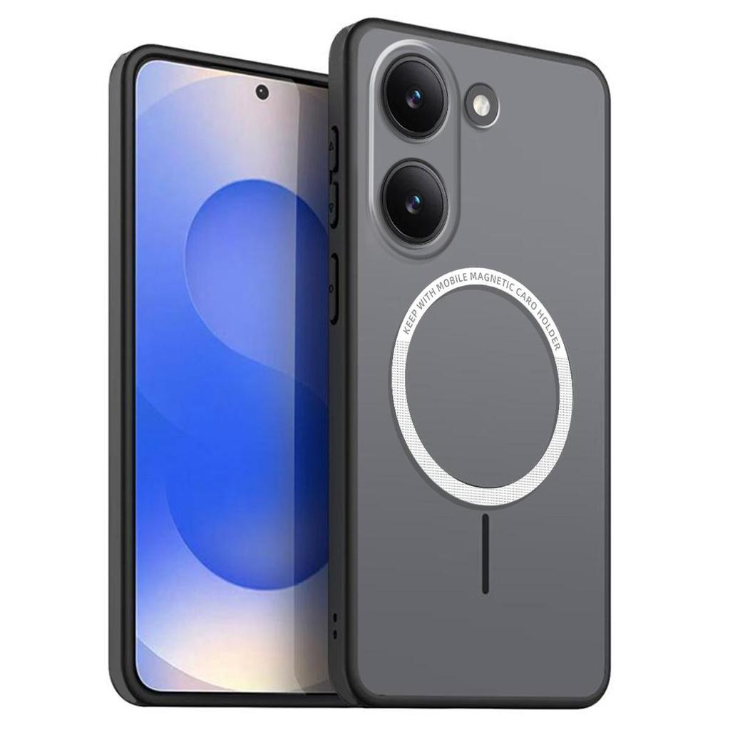 Матовый полупрозрачный магнитный чехол для телефона Xiaomi POCO X8 Pro Мягкая крышка из ТПУ