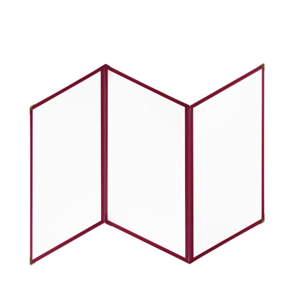 Прозрачная ПВХ обложка для меню формата А4, металлические уголки, книга для отображения цен меню, папка на кольцах, бар, кафе