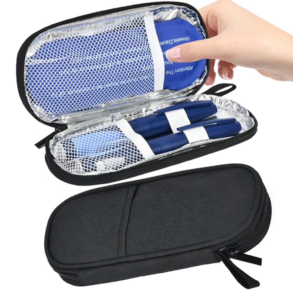 Портативная сумка-охладитель для инсулина, водонепроницаемая ПУ, карманная, защитная для таблеток, многоразовая, термоизолированная, медицинский охладитель для диабета