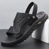 Beach Shoes Men's Summer New Cowhide Breathable Beach Shoes Men's Casual Non-slip Cool Slippers