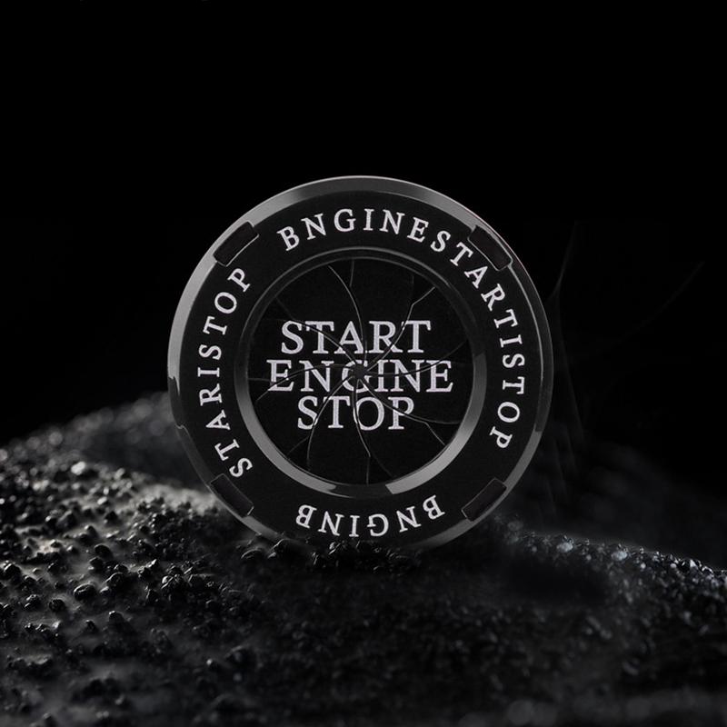 Universal Car Motorcycle Engine Start Stop Button Cover Auto Ignition Switch Rotatable Protection Cap Decor Decal Car Accessory