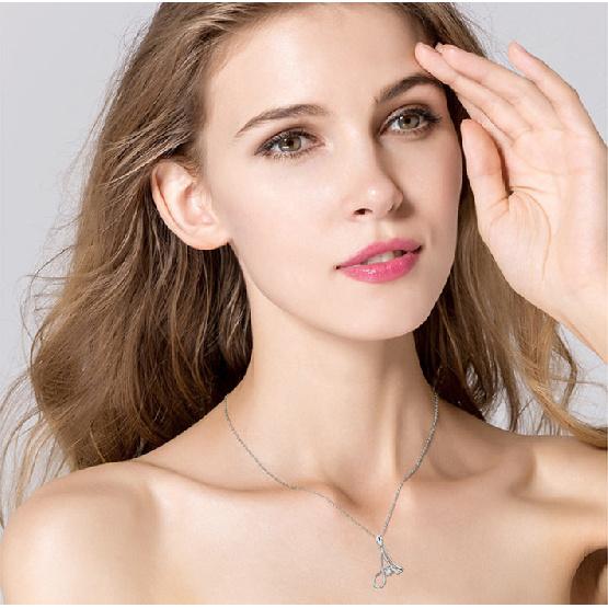 26 Letters alphabet Pendant Necklace 925 sterling Silver Handwritten Zircon Pendants Long Chain For Women Wedding Jewelry Gift