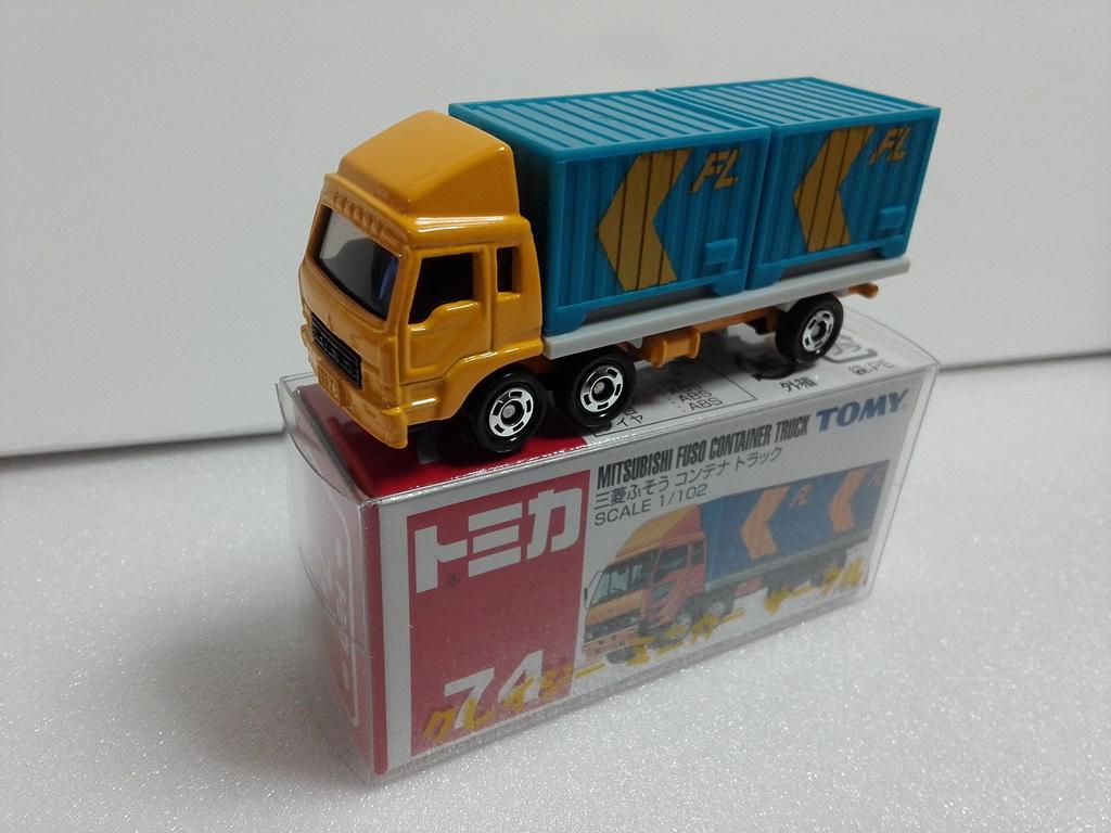 Tomica Mitsubishi Fuso Container Truck Crazy Mini Car Circle with Case No.74