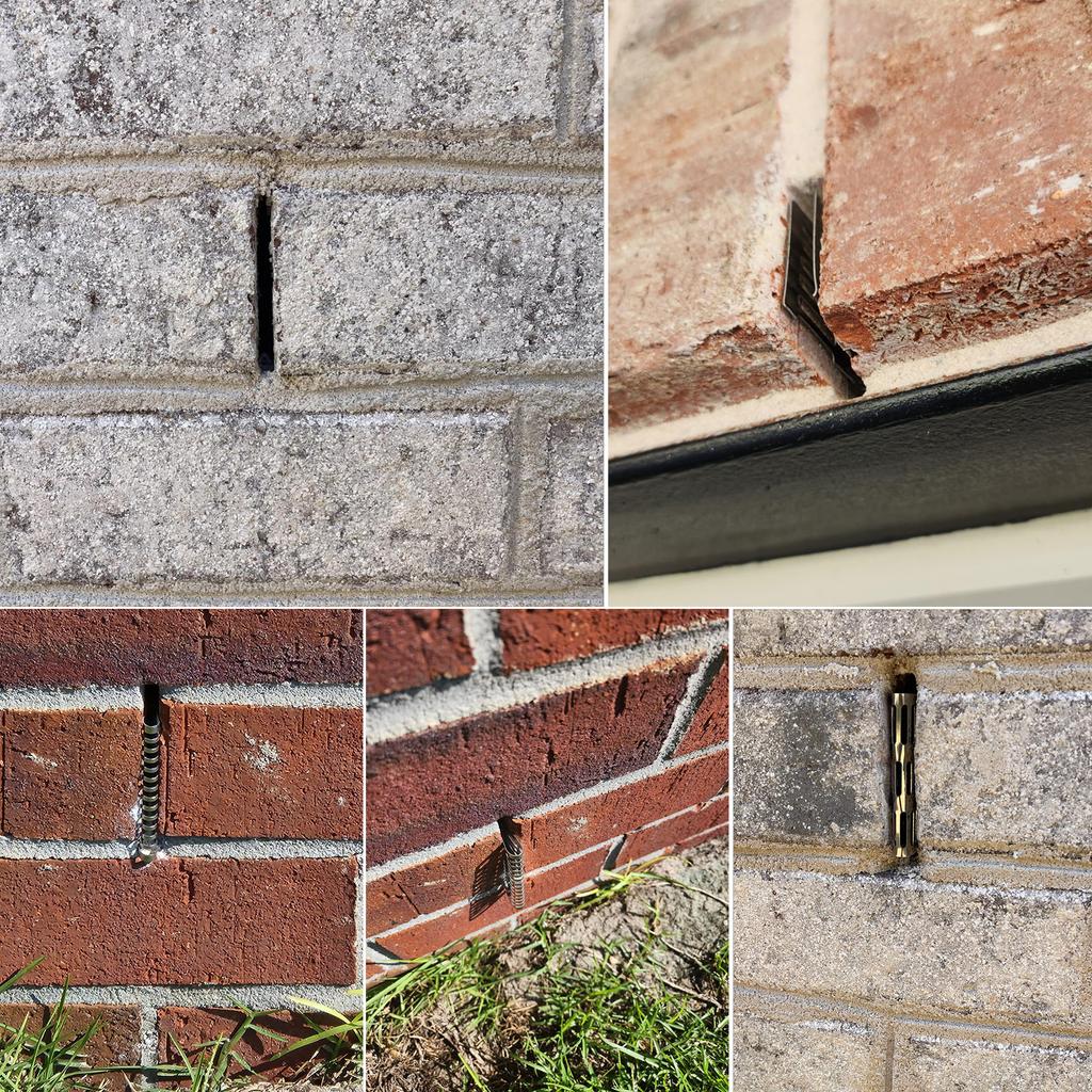 40pcs Steel Weep Hole Covers Adjustable Ventilation Grates Set Weep Hole Vent Covers Simple Installation for Brick Walls