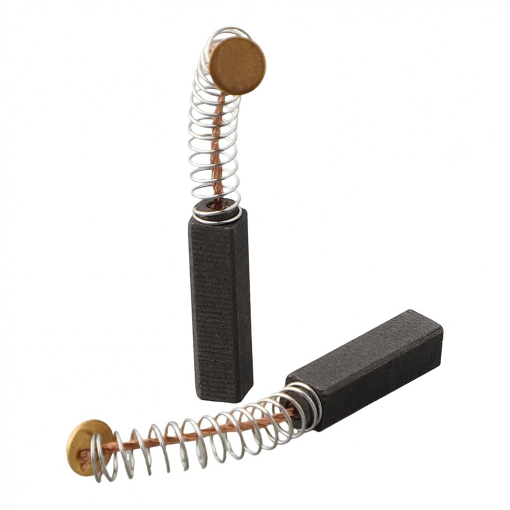 Top Notch Replacement Carbon Brushes 2pcs for Electric Motors 20mm X 6mm X 5mm