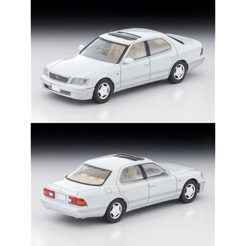 TOMYTEC Tomica Limited Vintage Neo 1/64 LV-N356a Toyota Celsior C-Spec F-Package Pearl White/Silver 1997 Model (Finished Product) 333869