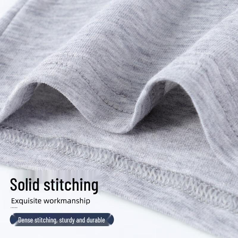 Мужские боксеры-брифы Langsheng из чистого хлопка с антибактериальным эффектом - 4 штуки