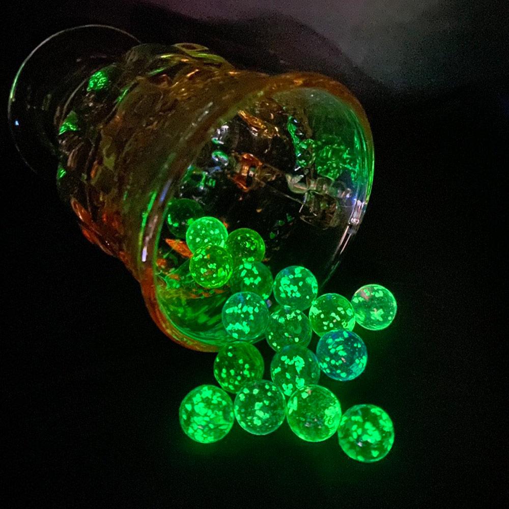 10 шт./упак. Стеклянные шарики Люминесцентные стеклянные шарики Прозрачные хрустальные бусины Детские игрушки
