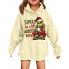 Children's Fashionable Casual Long-sleeved Loose Christmas Print Pullover Hooded Sweatshirt