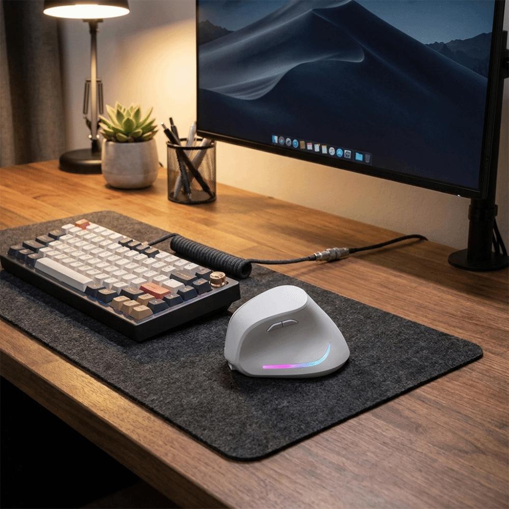 Rechargeable Vertical Mouse Silent Wireless Mouse Wireless Connection Mute Mouse Gamer Use