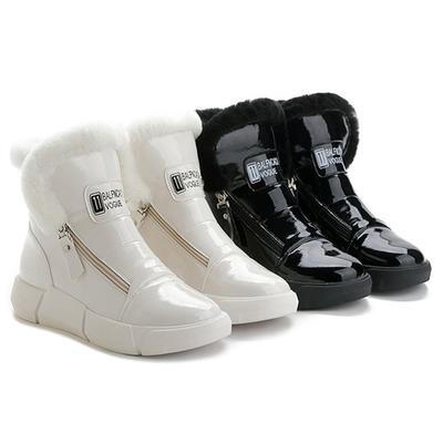 2025 Зимняя обувь из натуральной кожи Женские зимние ботинки Водонепроницаемая теплая плюшевая обувь для холодной зимы Женские ботильоны Нескользящие Черные Бежевые