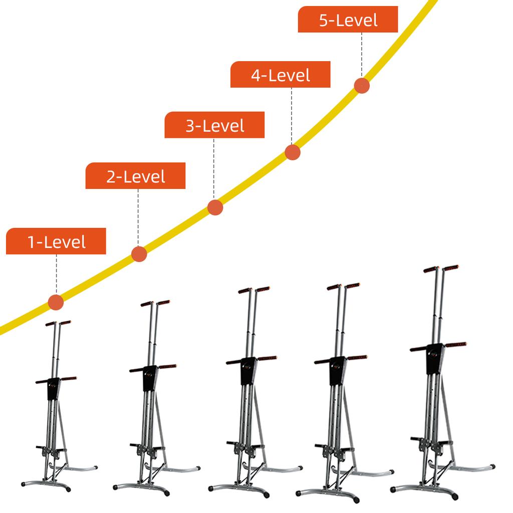 Вертикальный альпинист, 331 фунт, складной тренажер для подъема по лестнице, кардио для домашних тренировок, степпер для фитнеса, вертикальный альпинист