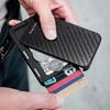 NEW Card Holder Mens Purse Carbon Fiber Minimalist Rfid Wallets for Credit Cards Bank Business ID Card Holder Case Cards Boxs Change Coin Holders