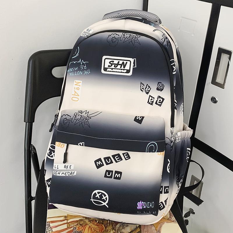 Школьный рюкзак Детский для начальной школы Девочки Ученики средней школы Студенты колледжа Ученики старшей школы Большая вместимость Принт