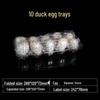 Yuduo Утолщенные прозрачные пластиковые лотки для яиц на 10 яиц, упаковка 100 шт.
