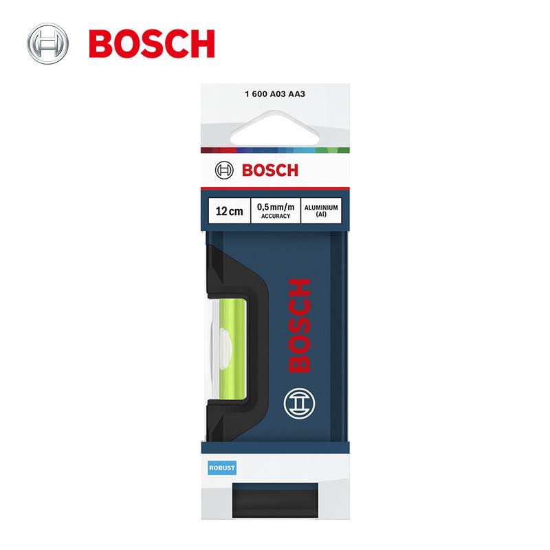 Bosch Алюминиевый уровень с защитными торцевыми заглушками из АБС-пластика Высокоточный флуоресцентный пузырьковый уровень 12 см/40 см/60 см