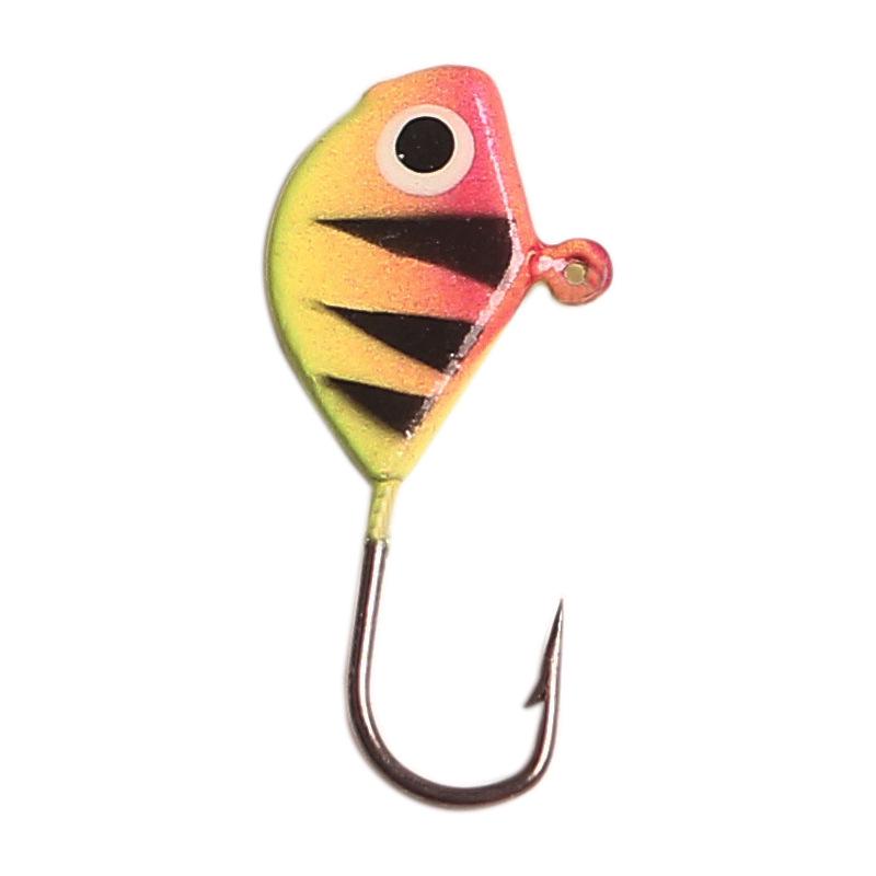 Крючок-приманка Cross6 с рисунком рыбы, 2,1 г, микро, для подледной рыбалки, мягкая приманка