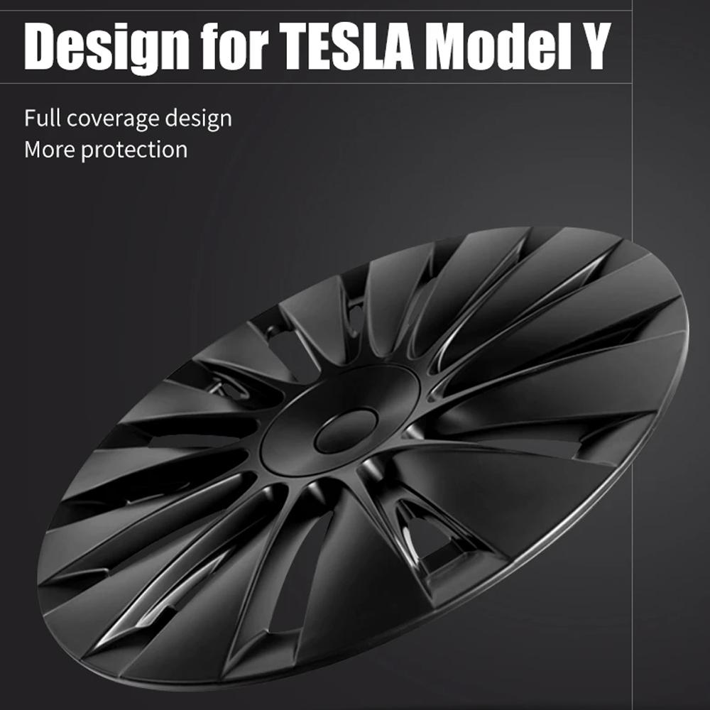 4 шт. колпачки для колес 19 дюймов колпак ступицы производительность автомобильный сменный колпак ступицы полный обод крышка для Tesla Model Y 2018-2025 аксессуары