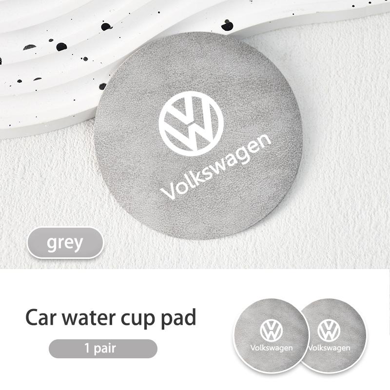 Carbon Car Coaster Mat Interior Water Cup Pad Dustproof BXJD6 Cushion For Volkswagen VW Scirocco Jetta Beetle Golf 4 5 6 Passat Polo