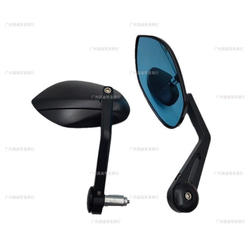 Retro CNC Aluminum Motorcycle Rearview Mirror Vespa 150 Scooter Handlebar Upgrade Black Chrome Finish