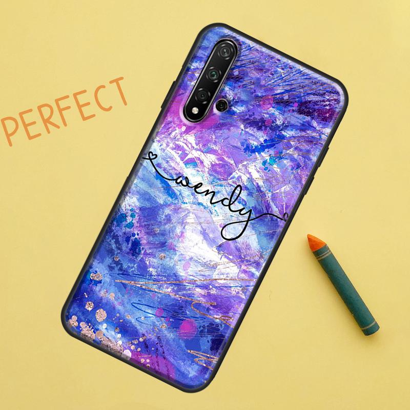 Персонализированный именной акварельный чехол для Huawei P30 Pro P20 P40 Lite Nova 8i 7i 3i 11i 5T 9 10 SE Y60 Y61 Y70 Y90 P Smart Z