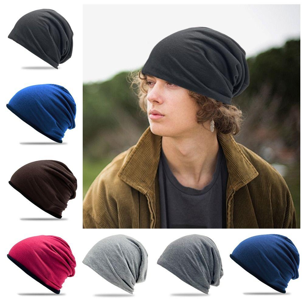 Slouchy Running Cycling Cap Polar Fleece Earmuffs Bicycle Hat Winter Beanie Hat for Men Women