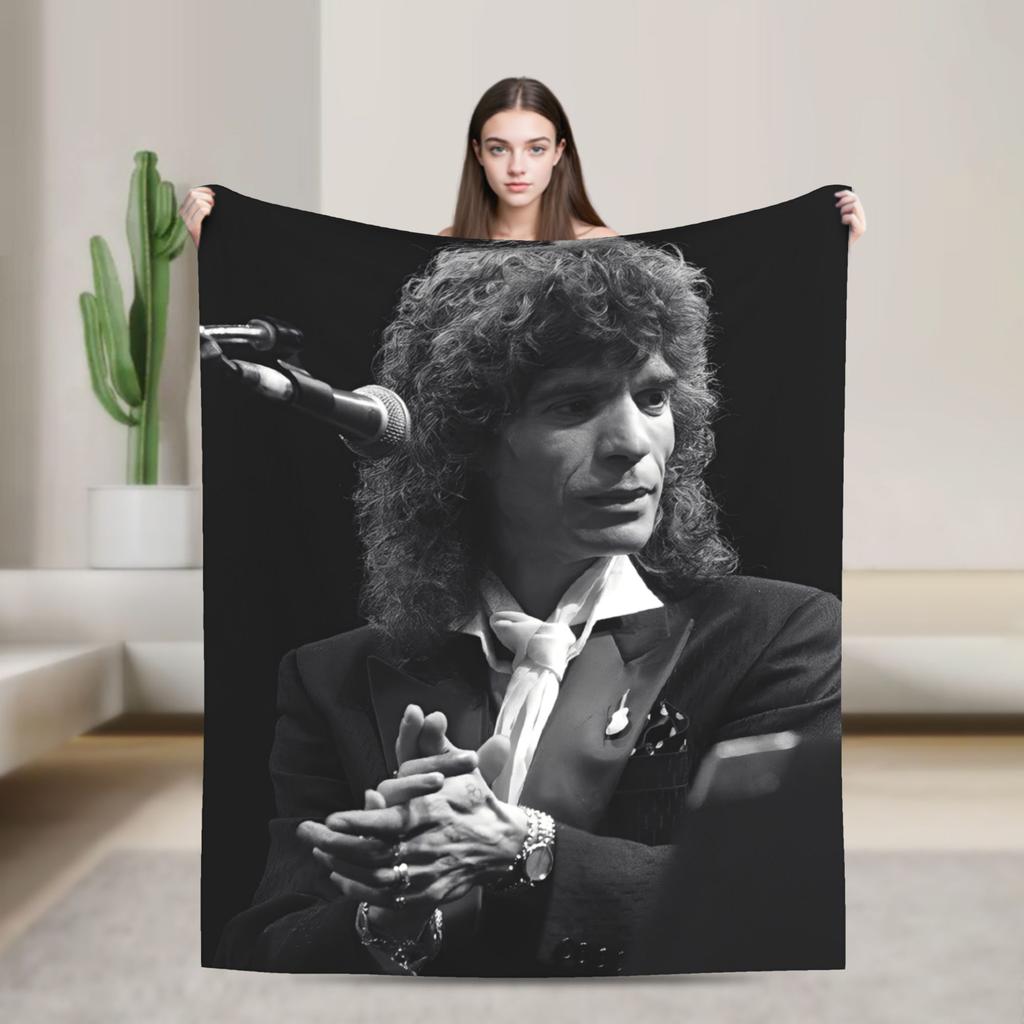 Camarons De La Isla Flamenco Singer Wool Fashion Blanket Music Rock Funny Throw Fashion Blanket for Home 125*100cm Ultra-Soft
