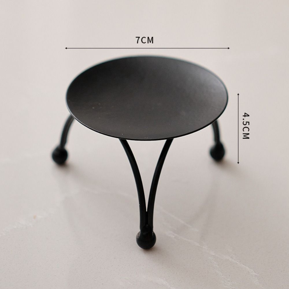 Золотой/Серебряный Круглый Подсвечник Железо Железный Подсвечник Украшение Украшение для дома Подсвечник Дом