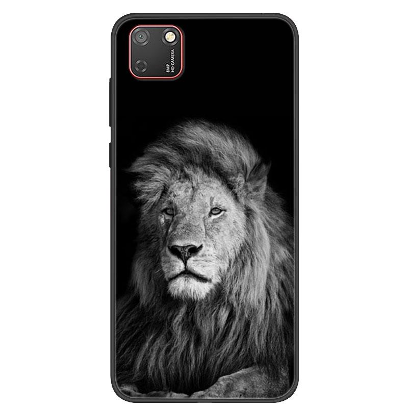 For Huawei Y5P Case Black Bumper Silicone TPU Soft Phone Cover For Huawei Y5P 2020 DRA-LX9 Y5 P Case Cartoon Fundas Y 5P