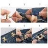 Button Clasps Jean Fit Tighten Buckles Colorful Jean Buttons for Loose Jeans  Waist Accessories