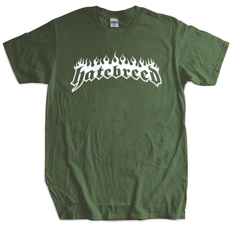 Homme T Shirt Summer Men Tshirt Hatebreed Band Logo Black Tshirt New Fashion Mens T Shirt Unisex Tshirt Teenagers Cool Tops