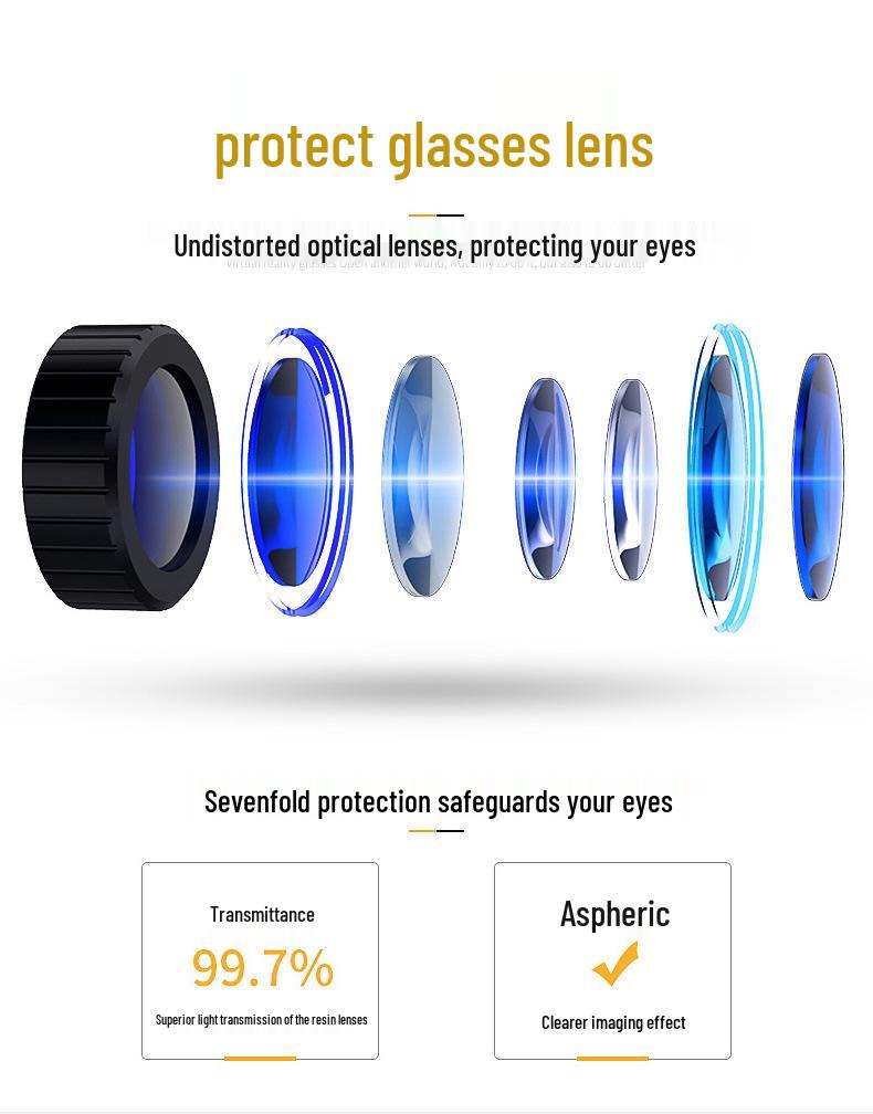 Умные очки VRPARK: VR-гарнитура высокого разрешения для фильмов и игр с Bluetooth - Всё в одном