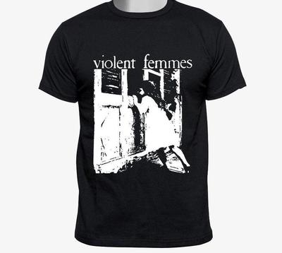 Винтажная футболка Violent Femmes, плотный хлопок, черная, S-4XL, унисекс, CM223