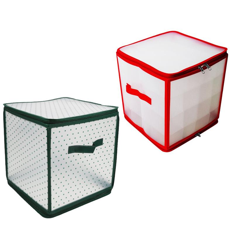 Коробка для хранения рождественских шаров для хранения игрушек-шаров и украшений 64 ячейки большая вместимость высокое качество простая складная коробка для хранения