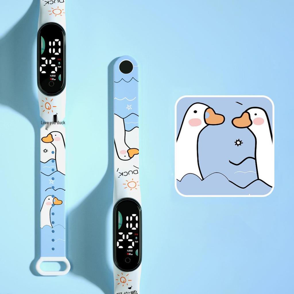 New Cartoon LED Waterproof Sports Watch: Cute Anime Design for Students
