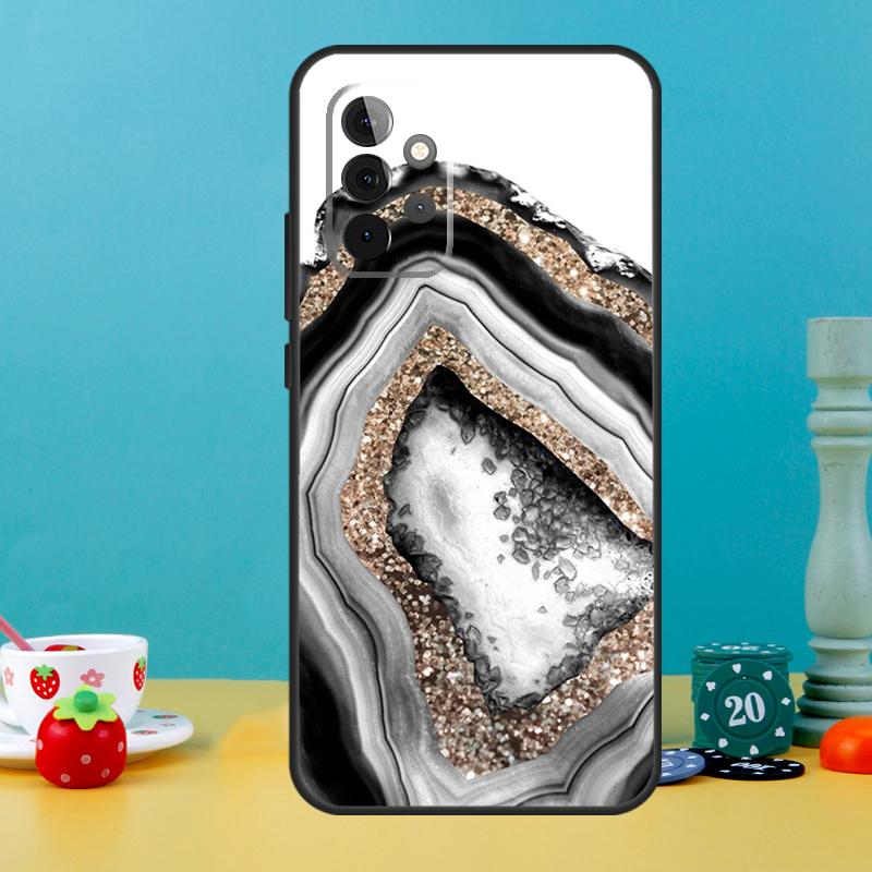 Роскошный кейс с золотой фольгой для Samsung Galaxy A25 A54 A34 A14 A52 A32 A12 A13 A33 A53 A15 A16 A36 A56 A26 A05 A35 A55