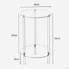 Прозрачный акриловый столик с круглым концом, минималистичный напиток для домашней прихожей