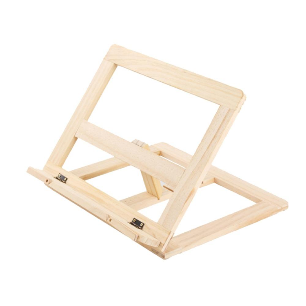 Деревянная подставка для чтения книг, нескользящая настольная подставка, портативная кухонная подставка для рецептов, для дома