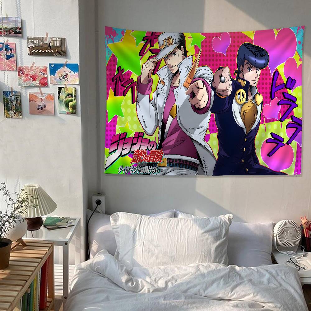 JoJo's Bizarre Adventure Гобелен Арт-печать Дешевый Хиппи Настенный подвес Богемные Настенные гобелены Мандала Искусство Домашний декор