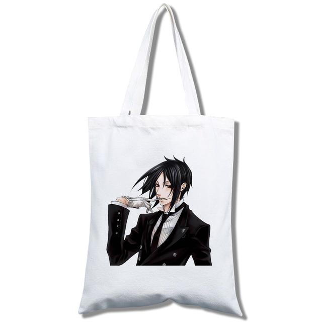 Black Butler Sebastian Ciel Phantomhive — женские сумки, сумки на ремне, повседневная сумка для покупок, элегантная холщовая сумка
