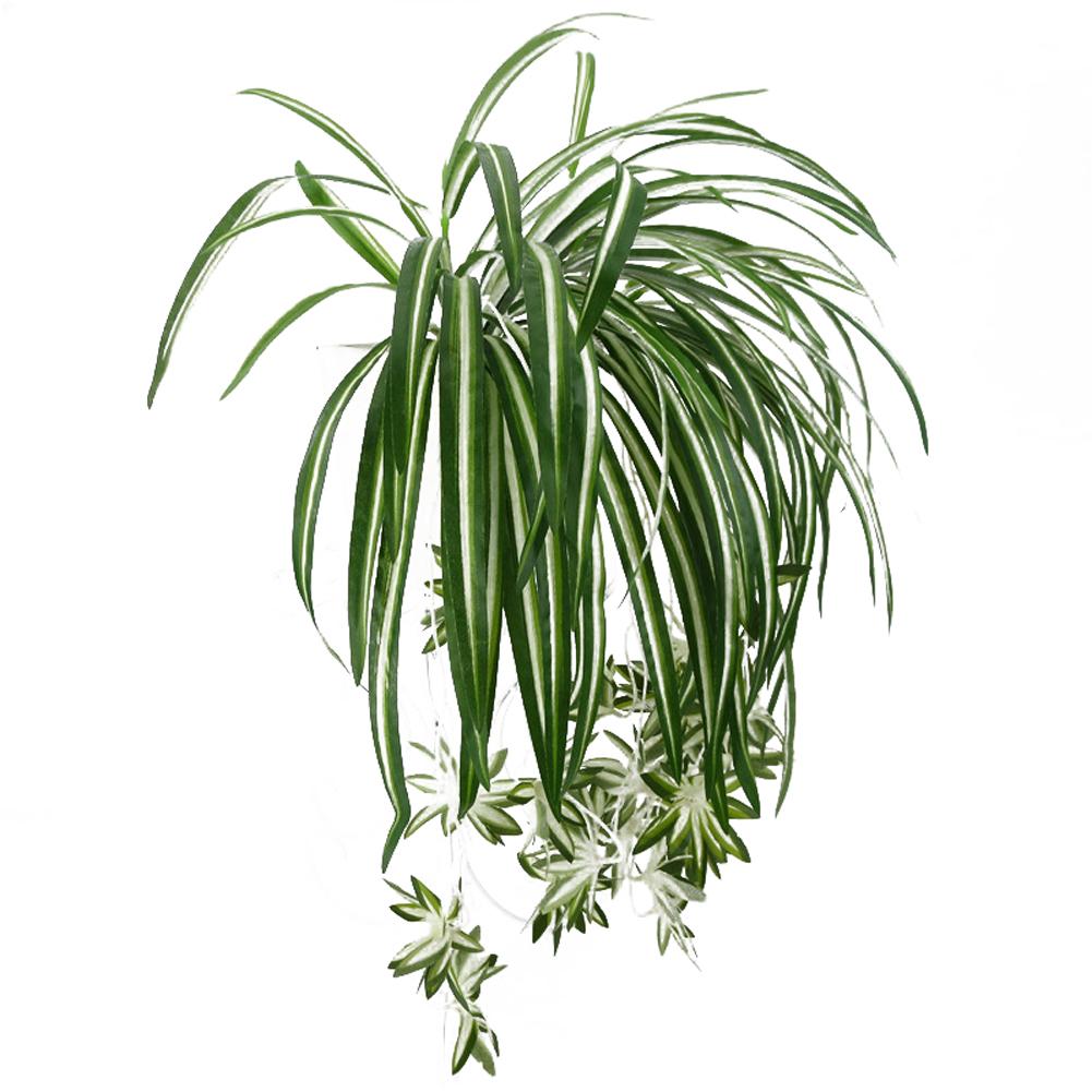 Искусственный хлорофитум, шелковый цветок, орхидея, растение, настенное крепление, имитация украшения из ротанга