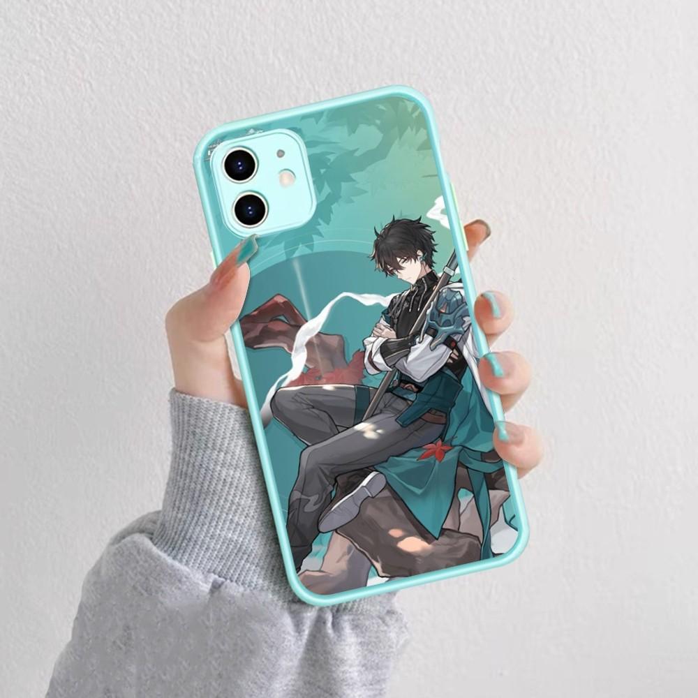 Honkai Game S-Star R-Rail Phone Case For IPhone 14 11 12 13 Mini Pro Max 8 7 Plus X XR XS MAX Translucent Matte Cover
