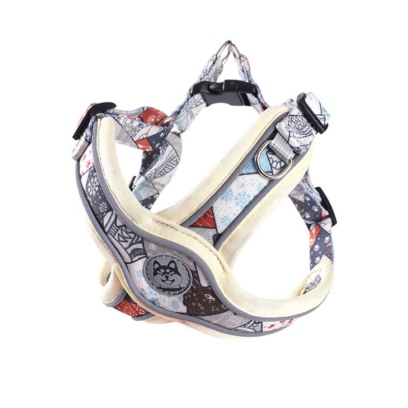 Durability Pet No-Pull Training Harness with Secure Clasp High Visibility Reflective Vest Dog Harness Leash Set