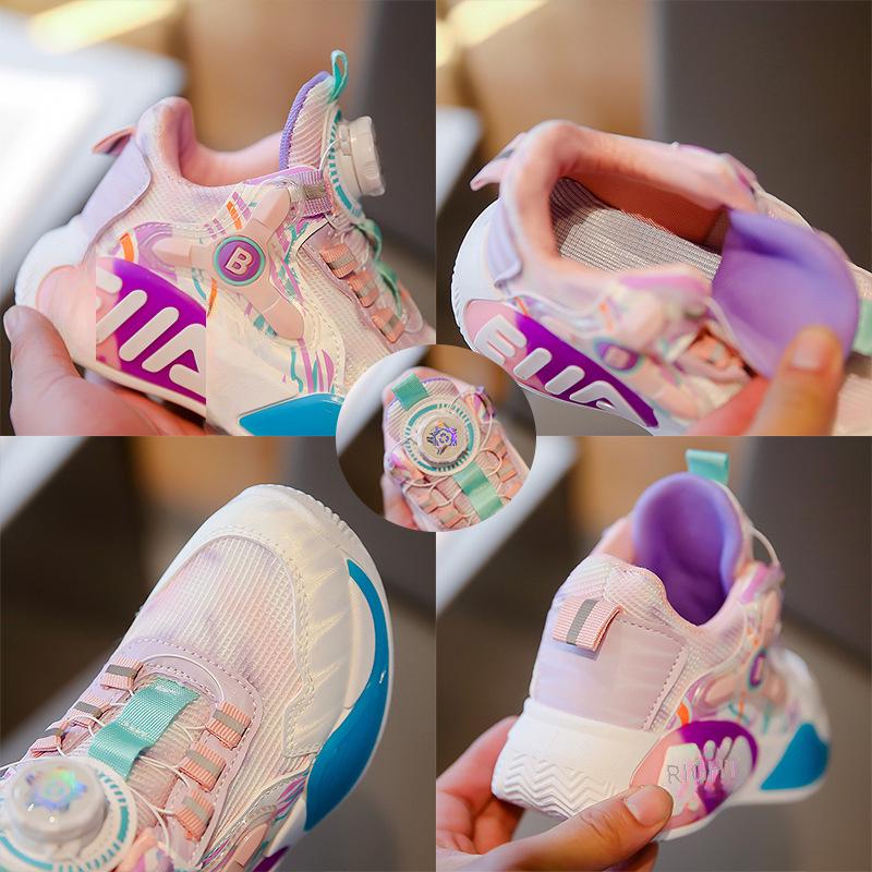 «Весна/осень 2025 г., дышащие сетчатые спортивные кроссовки для мальчиков и девочек с вращающимся дизайном Dunk».