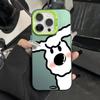 Серьезная маленькая белая собачка для чехла мобильного телефона iPhone15 Apple 13PROMAX цветная серебристая 11 жесткая девушка 14 милая 78