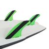 Набор ласт для доски для серфинга, 3 шт., плавники FCS, зеленые плавники для доски для серфинга из стекловолокна, плавники для серфинга
