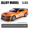 1/32 Mustang GT500 Металлическая литая модель автомобиля Сила возврата Вперед Звук и свет Детская игрушечная машинка Подарок для мальчика